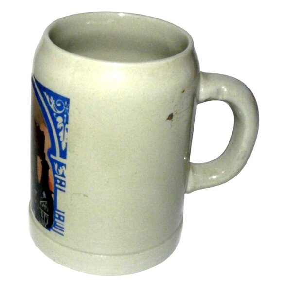 Rare Liberty Bell Ceramic Mug with American Flag German Leaf Makers Mark 0.5 L - Picture 2 of 4